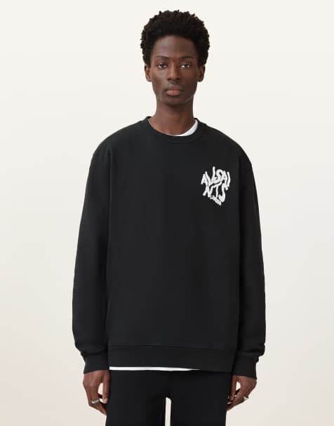 Sudadera negro azabache con cuello redondo Orlando de AllSaints - view 1