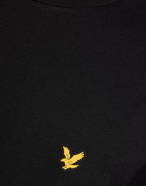 Sudadera negro azabache de capa media con cuello redondo de felpa Fly de Lyle & Scott, 6 de 7