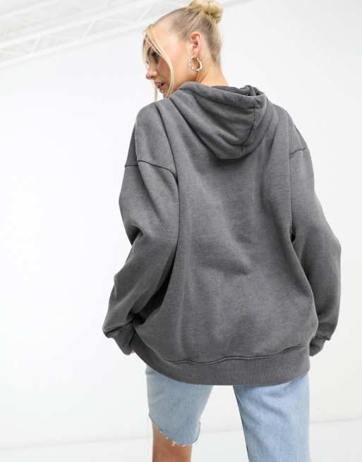 Sudadera negro lavado con capucha y estampado gráfico "Create Your Own Luck" de Heartbreak, 2 de 4