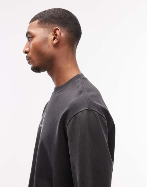 Sudadera negro lavado Knox de AllSaints, 3 de 5