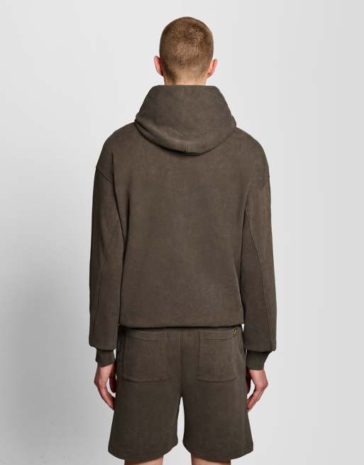 Sudadera negro suave Y118 con capucha y acabado lavado intenso de Lyle & Scott, 2 de 4