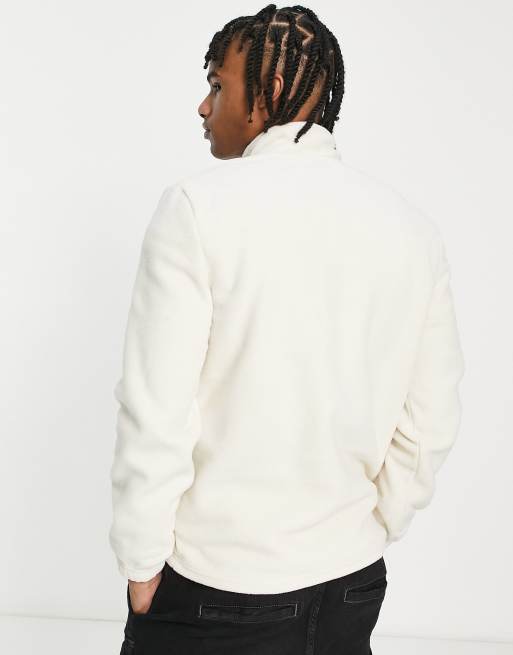 Sudadera polar color crema con media cremallera de New Look, 3 de 4