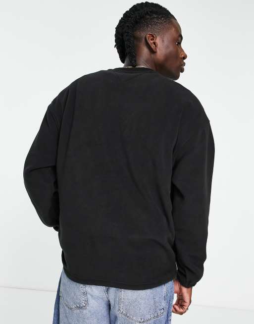 Sudadera polar negra de la colección cápsula Cozy de Tommy Jeans, 2 de 4
