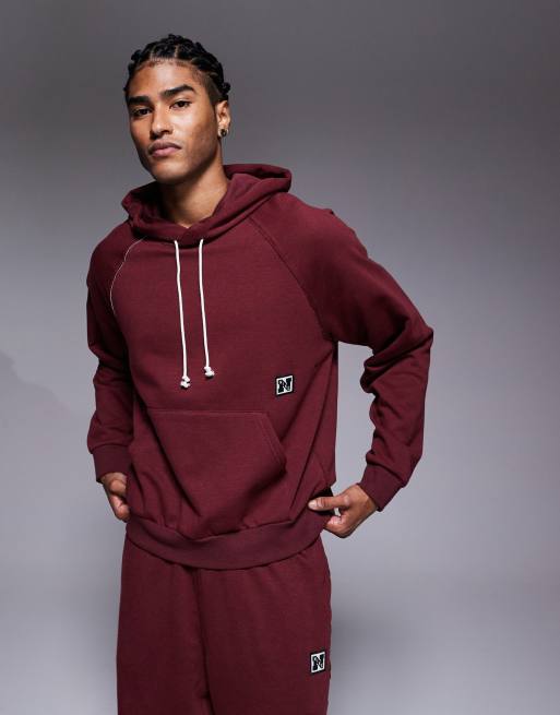 Sudadera roja con capucha Dri-FIT Heritage de Nike Training, 3 de 5