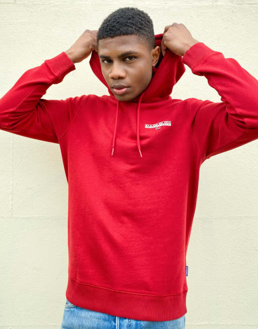 Sudadera roja con capucha Ice de Napapijri ASOS