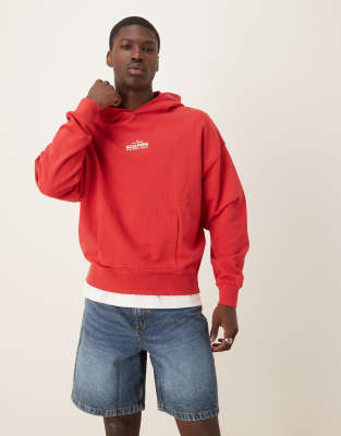 Sudadera roja con capucha Rubber de Scalpers - view 1