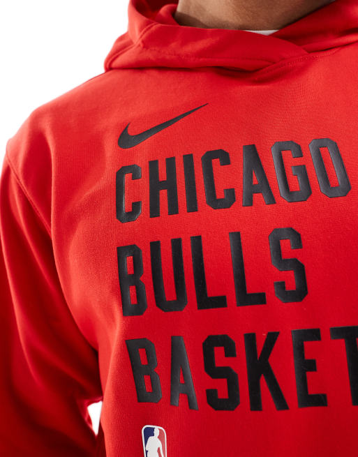 Sudadera roja con capucha y diseño de los Chicago Bulls de la NBA - Main Image