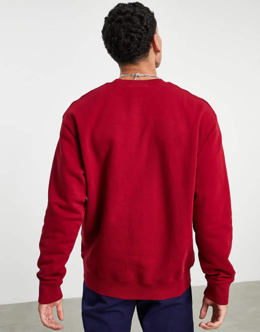 SUDADERA CARHARTT CON CAPUCHA SCRIPT LOGO ROJO ARCADE Color ROJO ROPA S