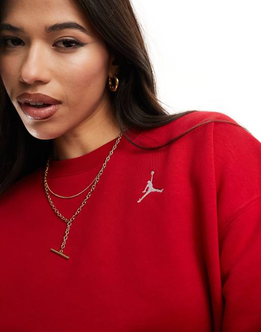 Sudadera roja jordan hotsell