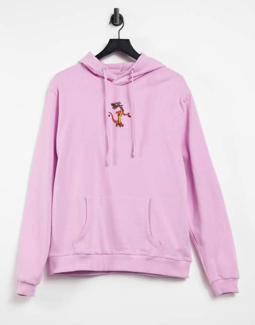 Sudadera rosa con capucha y bordado de Mushu de Mul n de Disney