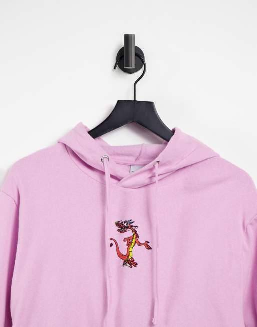 Sudadera rosa con capucha y bordado de Mushu de Mul n de Disney