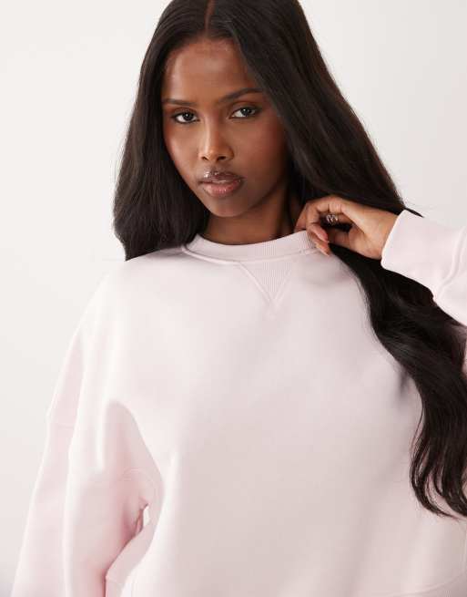 Sudadera rosa con cuello redondo Mix & Match de Gina Tricot, 3 de 4