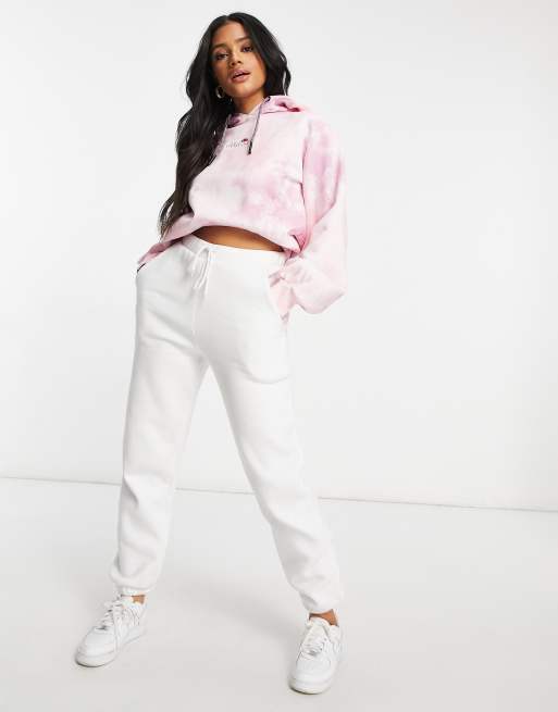 Sudadera rosa efecto tie dye con capucha exclusiva en ASOS de ellesse, 4 de 4