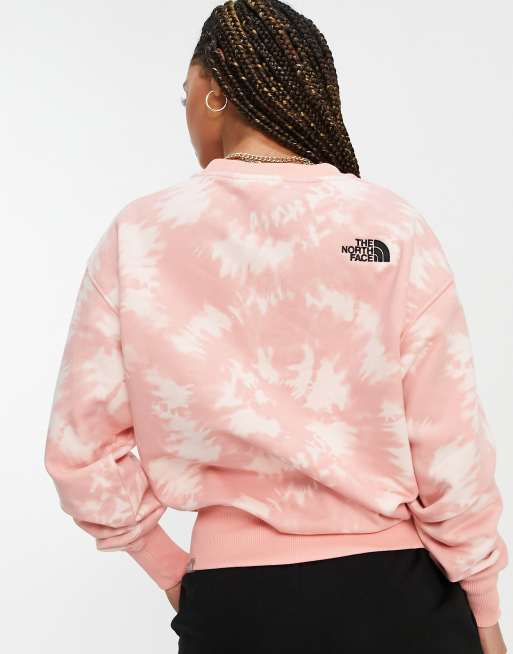 Sudadera rosa extragrande básica con diseño tie dye exclusiva en ASOS de The North Face, 4 de 4