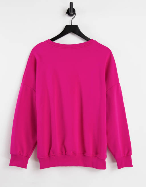 Sudadera rosa fucsia oscuro extragrande de | ASOS