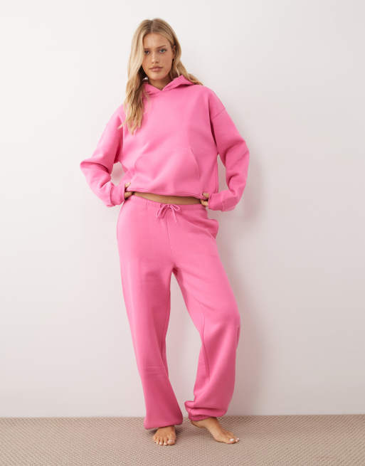 Sudadera rosa intenso holgada con capucha Mix & Match de Gina Tricot, 2 de 4