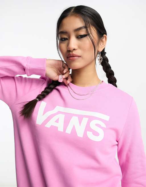 Sudadera rosa V de Vans Classic ASOS