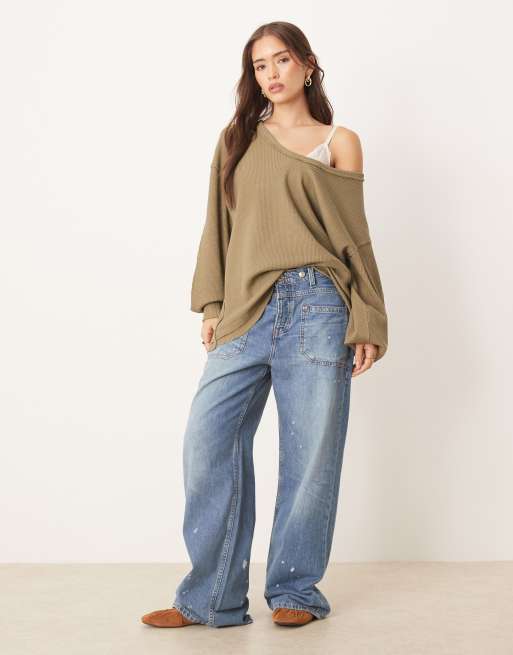 Sudadera térmica verde oliva de manga larga Coast de Free People, 3 de 4