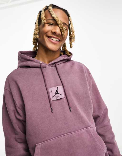 Sudadera unisex con lavado violeta y capucha de felpa de Jordan ASOS