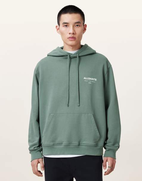 Sudadera verde ahumado con capucha Underground Oth de AllSaints - view 1