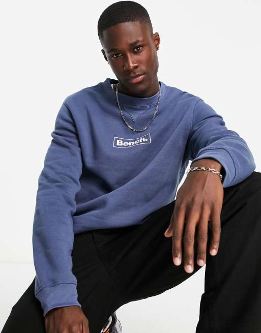 Sudadera verde azulado con logo de Bench