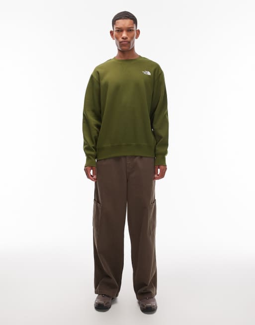 Sudadera verde básica extragrande con logo de The North Face, 2 de 5