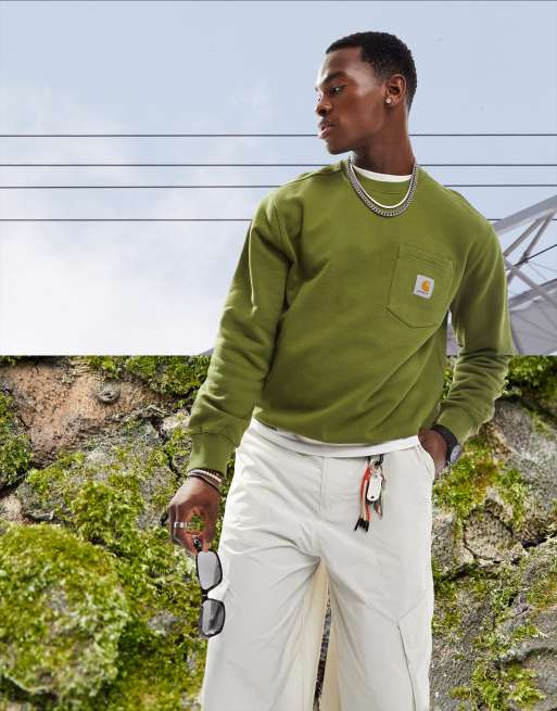 Sudadera verde con bolsillo de Carhartt WIP