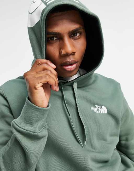 Sudadera verde best sale the north face