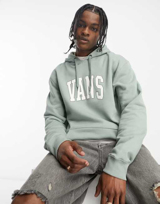 Sudadera verde con capucha y logo universitario de Vans ASOS