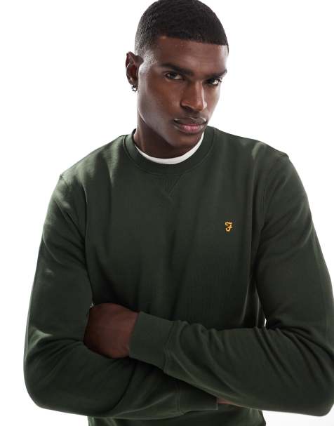 Sudadera verde con cuello redondo Tim de Farah - view 1
