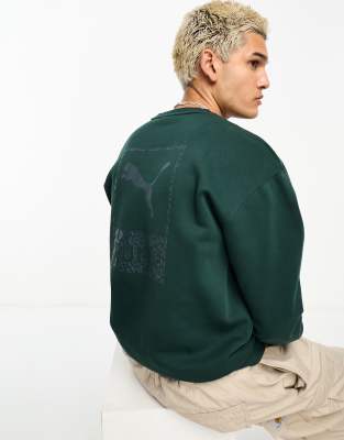 Sudadera verde con estampado en la espalda Safari de PUMA - view 1