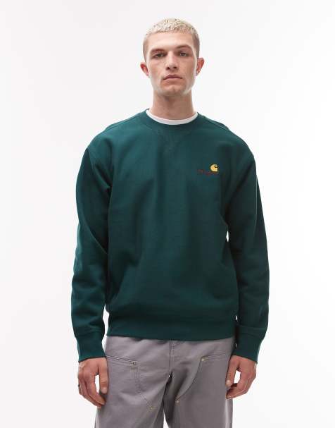 Sudadera verde con logo American de Carhartt WIP - view 1