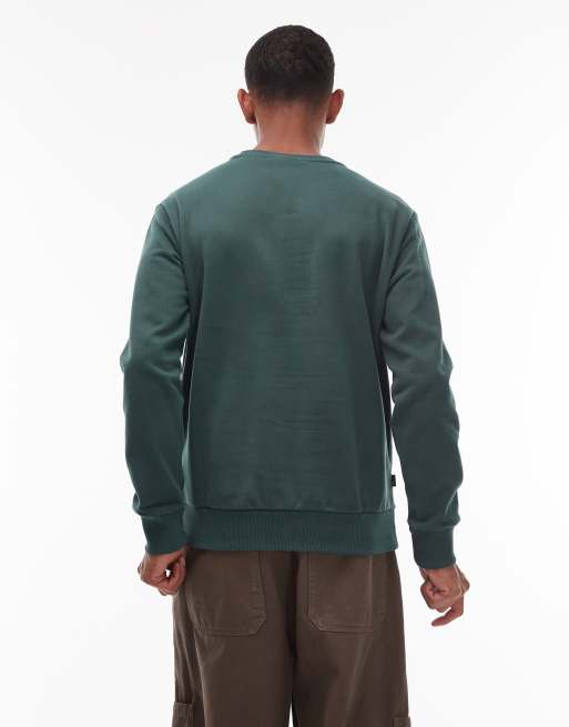 Sudadera verde con logo bordado en el pecho Hampthon de Timberland, 3 de 5