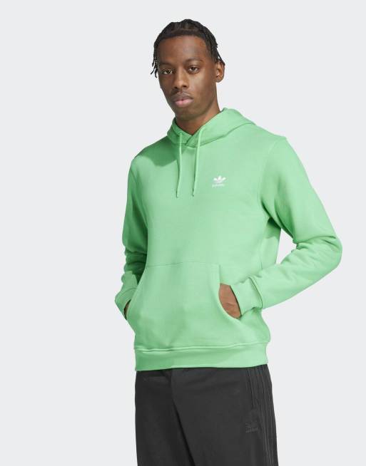 Sudadera verde energía con capucha Trefoil Essentials de adidas Originals