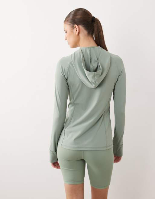 Sudadera verde glaciar con capucha de tejido muy suave de secado rápido Refresh de Dare 2b, 3 de 4