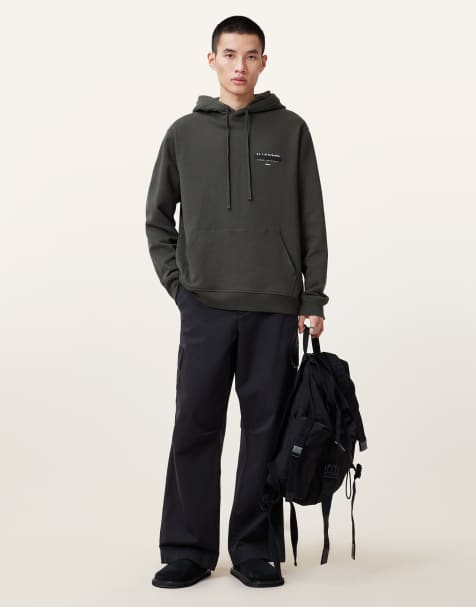 Sudadera verde kombu con capucha Redact Oth de AllSaints - view 1