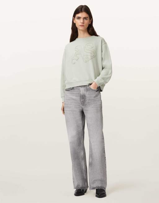 Sudadera verde marino Insignia Pippa de AllSaints, 6 de 6