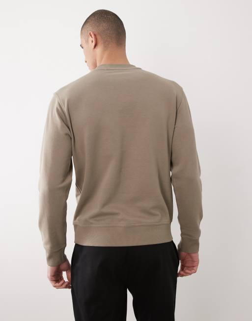 Sudadera verde medio holgada con logo en la parte central del pecho WeSmallcrew de BOSS Orange, 5 de 5