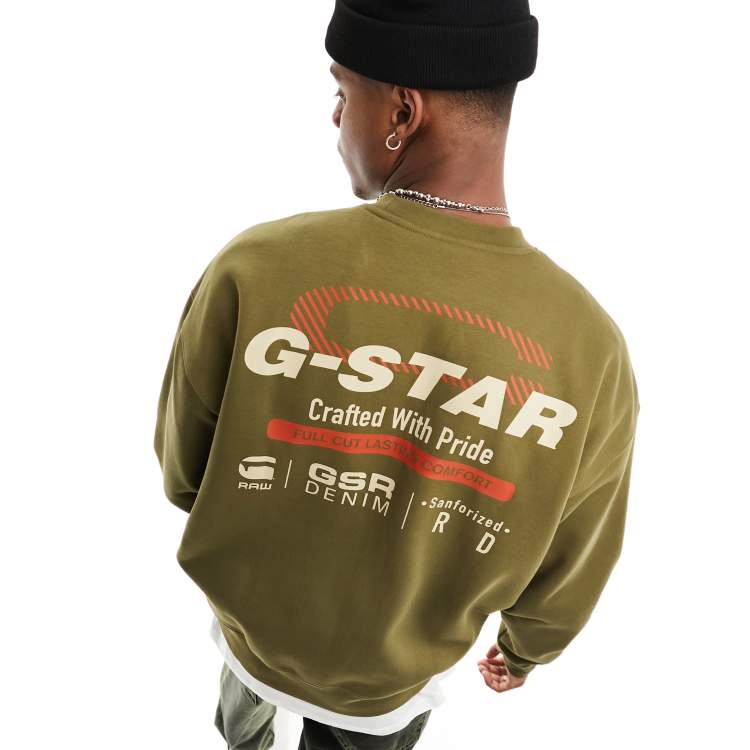 Sudadera G Star Raw verde oscuro