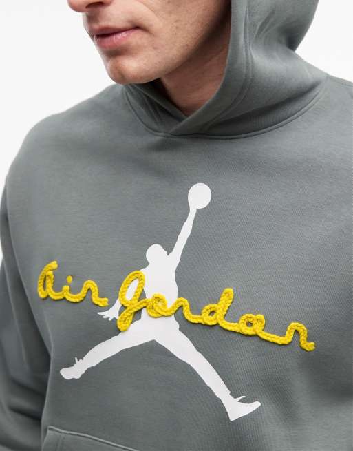 Sudadera verde oscuro con capucha de felpa Brooklyn de Jordan, 5 de 5