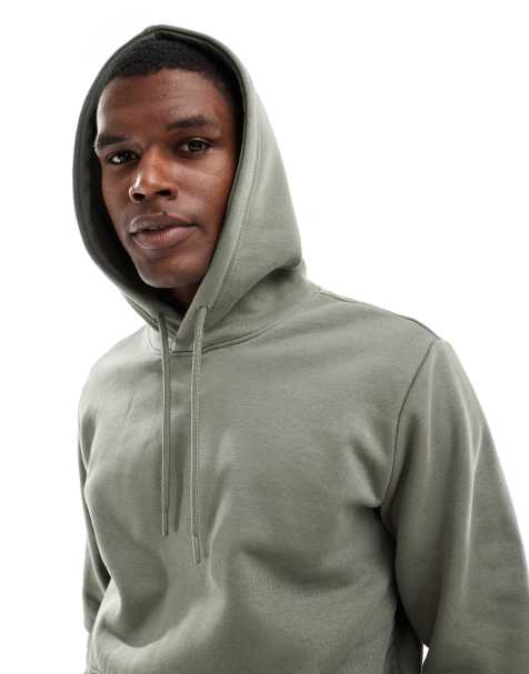 Sudadera verde salvia oscuro con capucha de ONLY & SONS - view 1
