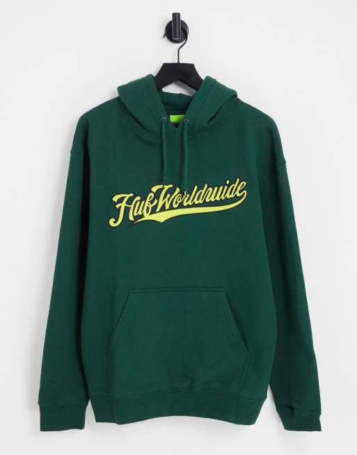 Sudadera verde sin cierres con capucha Crackerjack de HUF