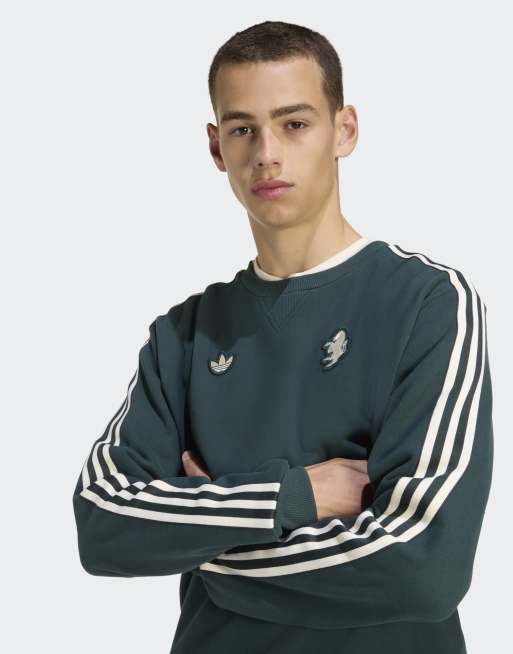Sudadera verde sombra con diseño del Juventus Terrace Icons de adidas Originals