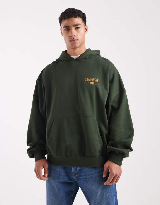 Sudadera verde ultragrande con capucha y estampado efecto burbuja de ASOS DESIGN, 3 de 5