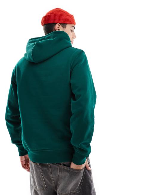 Sudadera verde unisex con capucha y logo en la parte central del pecho Legacy de Champion, 4 de 4