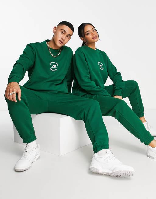 Sudadera verde unisex Life in Balance de New Balance, 3 de 4