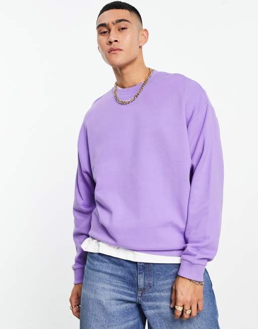 Sudadera violeta extragrande de ASOS DESIGN