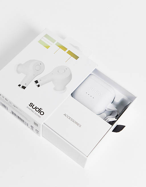 Sudio Ett ANC Truly Wireless Headphones in White | ASOS