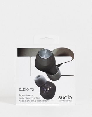 Sudio T2 True Wireless ANC Bluetooth Headphones - Black