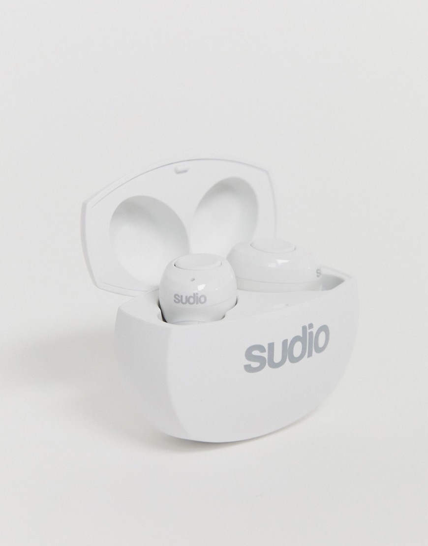 Sudio Tolv R truly wireless earphones in white-Multi